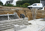 Réalisation des fondations à Epinay-sur-Duclair